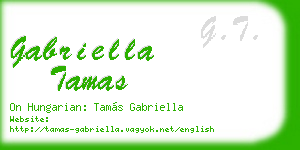 gabriella tamas business card