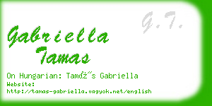 gabriella tamas business card